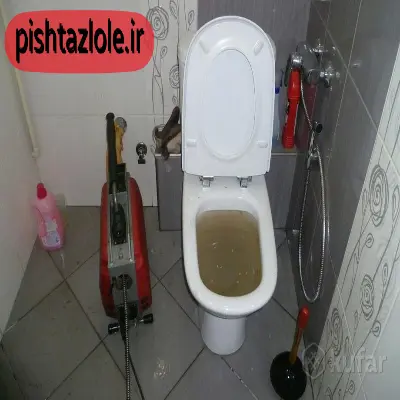 باز کردن  گرفتگی توالت فرنگی در رودهن